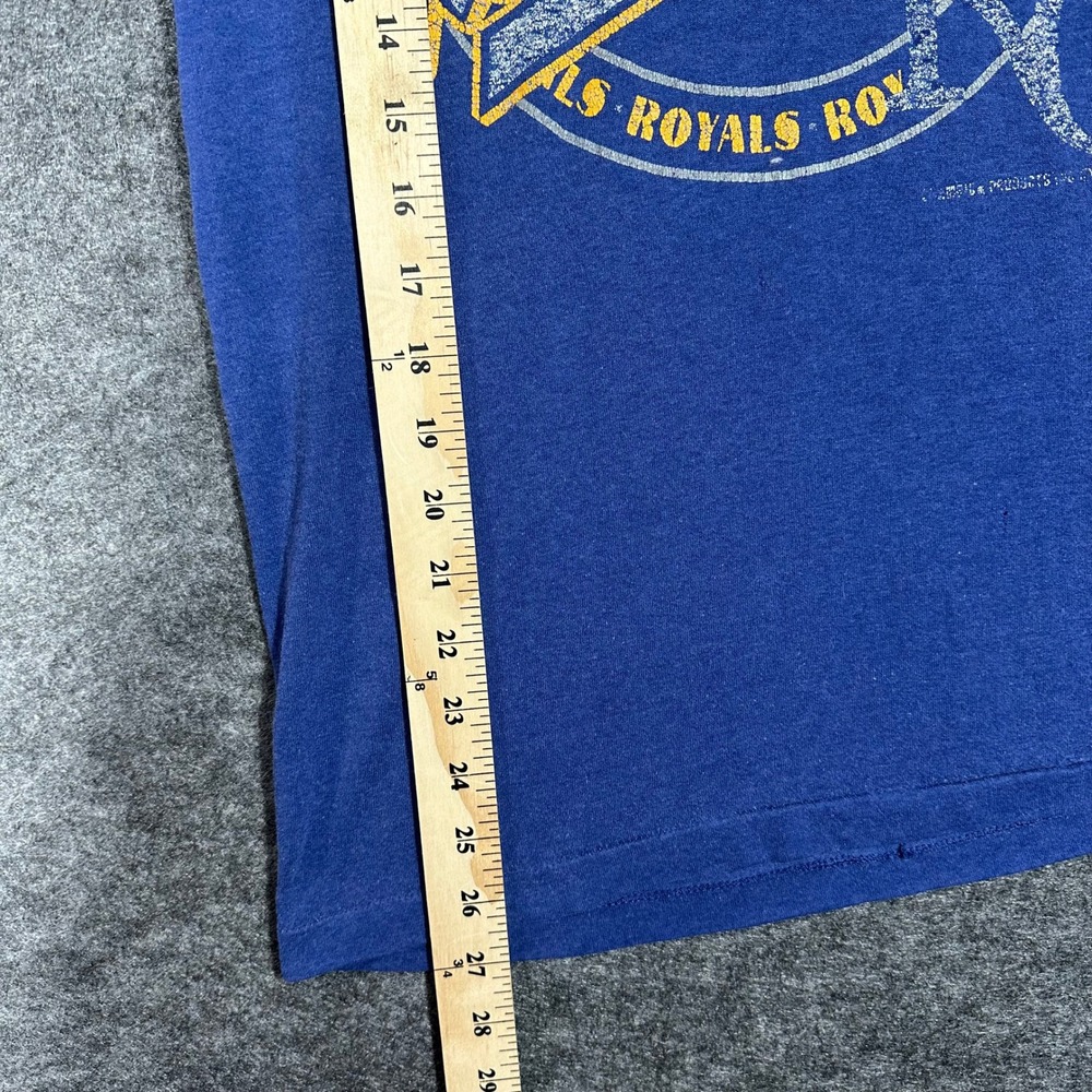 Vintage Single Stitch Kansas City Royals‎ Champion T Shirt Mens Medium - Picture 3 of 14